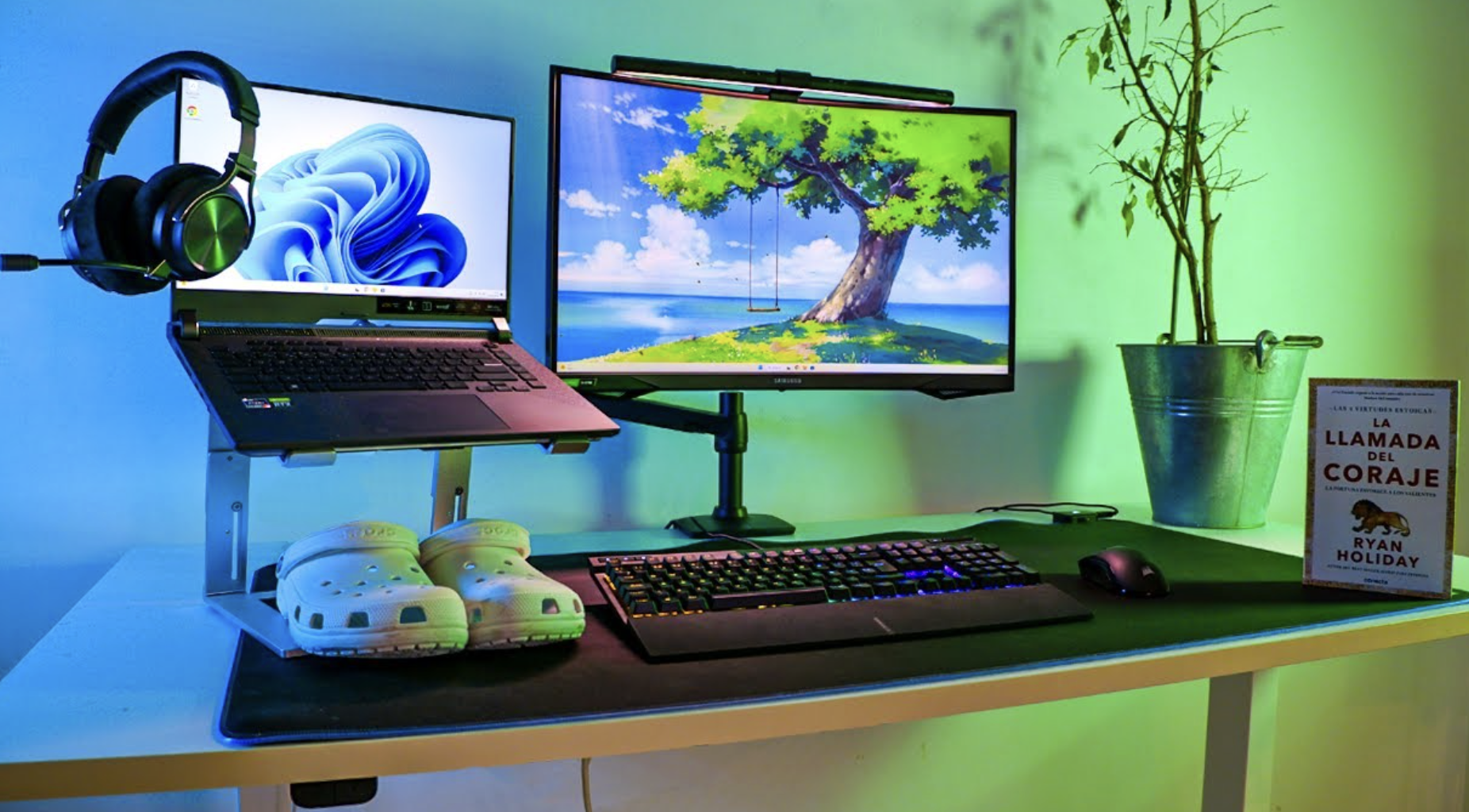 Setup minimalista productividad